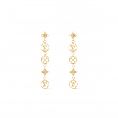 LOUIS VUITTON LV LACE EARRINGS M01072